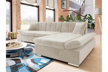 Vananda Soffa med Divan 3-sits - Beige - Möbler - Vardagsrum - Bäddsoffor - Bäddsoffa divan