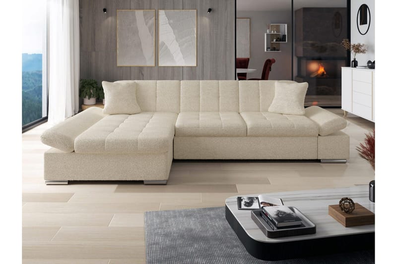 Vananda Soffa med Divan 3-sits - Beige - Möbler - Vardagsrum - Bäddsoffor - Bäddsoffa divan