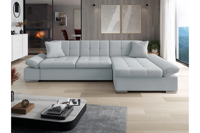 Vananda Soffa med Divan 3-sits - Blå - Möbler - Vardagsrum - Soffor - Divansoffa & schäslong