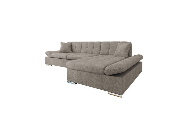 Vananda Soffa med Divan 3-sits i Bouclé - Grå - Möbler - Vardagsrum - Soffor - Divansoffa & schäslong