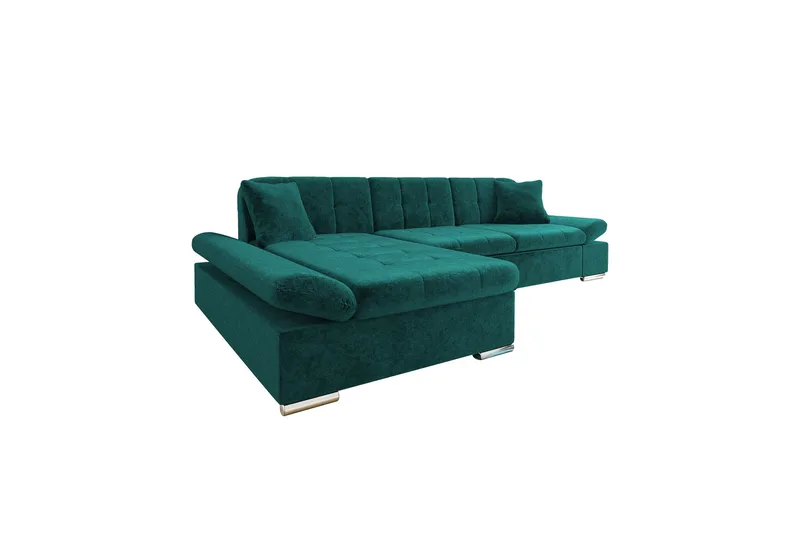 Vananda Soffa med Divan 3-sits i Chenille - Grön - Möbler - Vardagsrum - Soffor - Divansoffa & schäslong