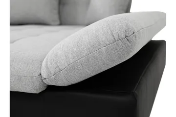 Vananda Soffa med Divan 3-sits i Konstläder - Vit/Grå - Möbler - Vardagsrum - Soffor - Skinnsoffor