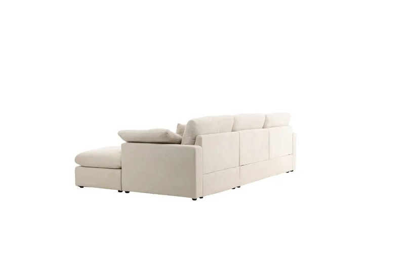 Vanlig Soffa med enkeldivan utan schäslong VIND Hörnsoffa VIND Amalfi Beige Beige - Möbler - Vardagsrum - Soffor - Divansoffa & schäslong