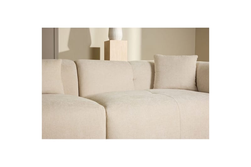 Vanlig Soffa med enkeldivan utan schäslong VIND Hörnsoffa VIND Positano Beige Beige - Möbler - Vardagsrum - Soffor - Divansoffa & schäslong