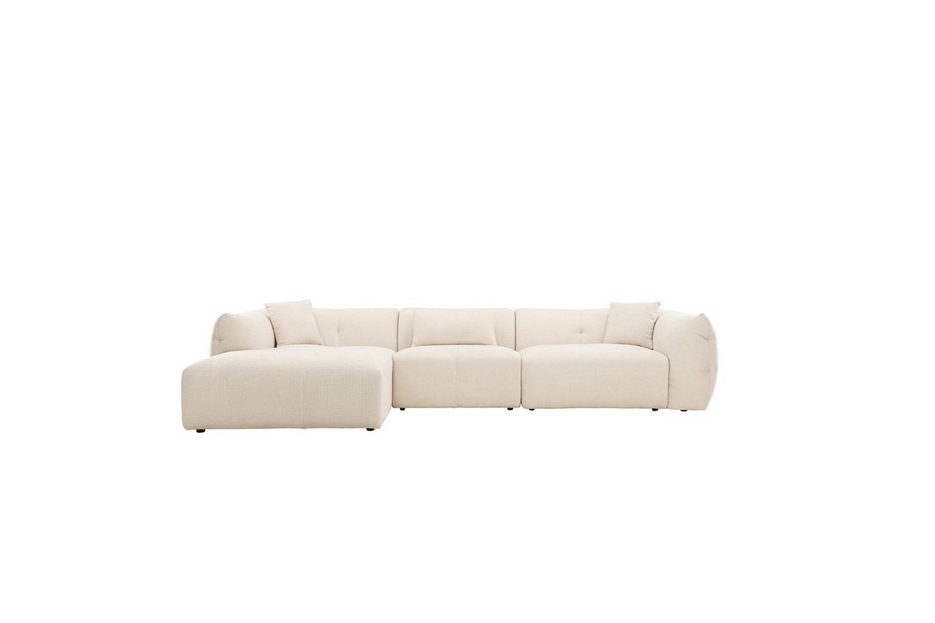 Vanlig Soffa med enkeldivan utan sch&auml;slong VIND H&ouml;rnsoffa VIND Positano Beige Beige -