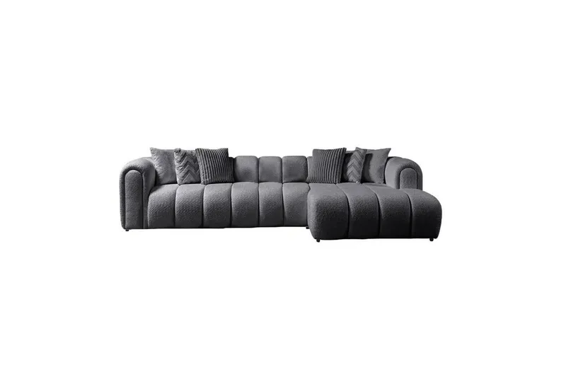 Varrel Soffa med Divan 3-sits - Mörkgrå - Möbler - Vardagsrum - Soffor - Divansoffa & schäslong
