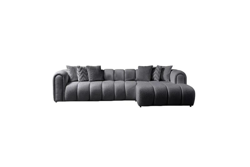 Varrel Soffa med Divan 3-sits - Mörkgrå - Möbler - Vardagsrum - Soffor - Divansoffa & schäslong