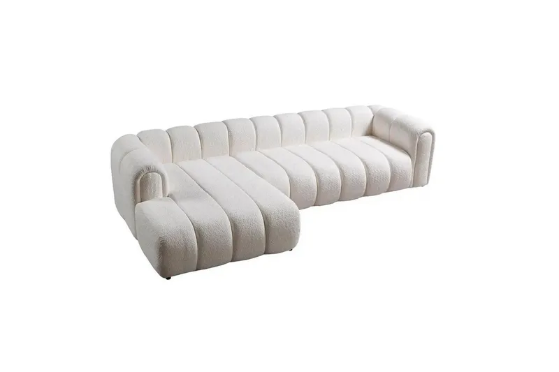 Varrel Soffa med Divan 3-sits - Vit - Möbler - Vardagsrum - Soffor - Divansoffa & schäslong