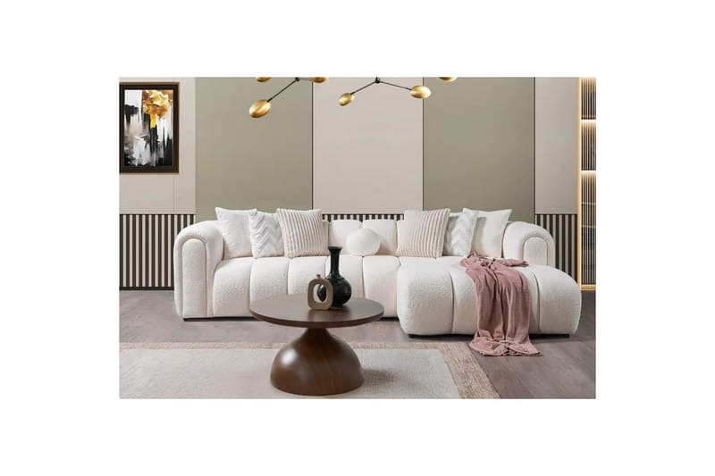 Varrel Soffa med Divan 3-sits - Vit - Möbler - Vardagsrum - Soffor - Divansoffa & schäslong