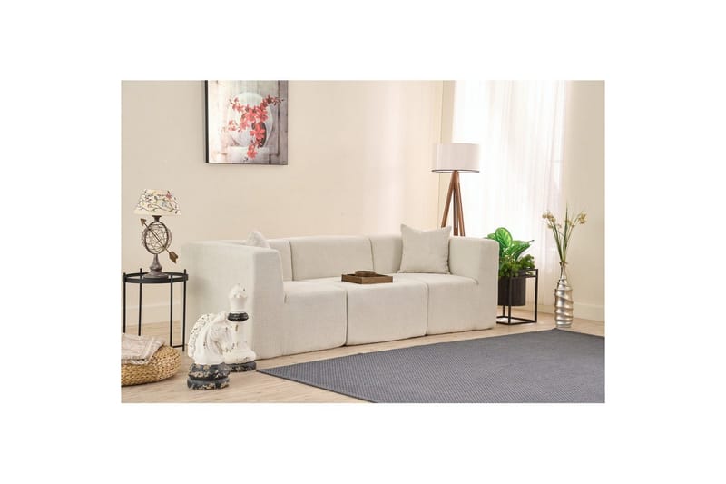 Veyno Soffa 3-sits - Cream - Möbler - Vardagsrum - Soffor - 3-sits soffor