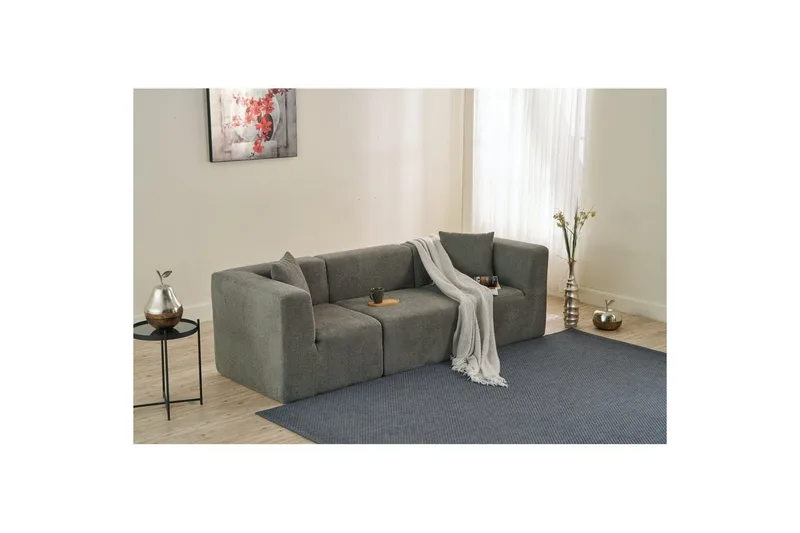 Veyno Soffa 3-sits - Mörkbeige - Möbler - Vardagsrum - Soffor - 3-sits soffor