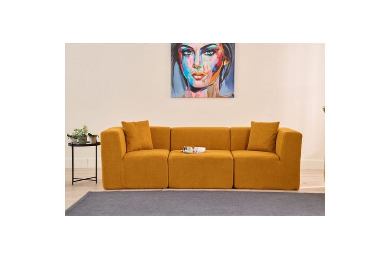 Veyno Soffa 3-sits - Orange - Möbler - Vardagsrum - Soffor - 3-sits soffor