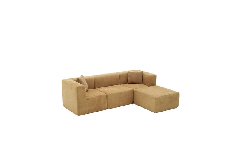Veyno Soffa med Divan 3-sits, Brun
