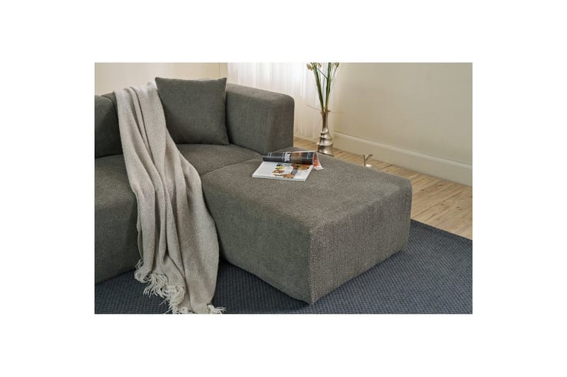 Veyno Soffa med Divan 3-sits - Grå - Möbler - Vardagsrum - Soffor - Divansoffa & schäslong