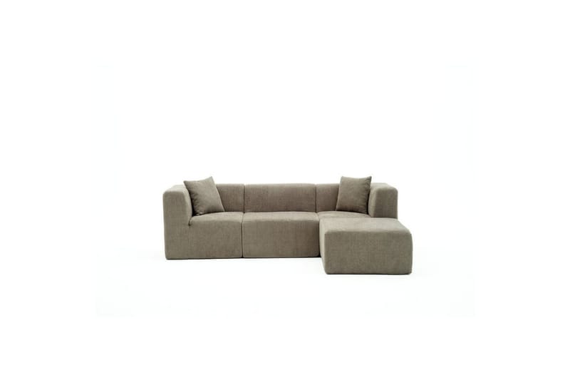 Veyno Soffa med Divan 3-sits - Grå - Möbler - Vardagsrum - Soffor - Divansoffa & schäslong