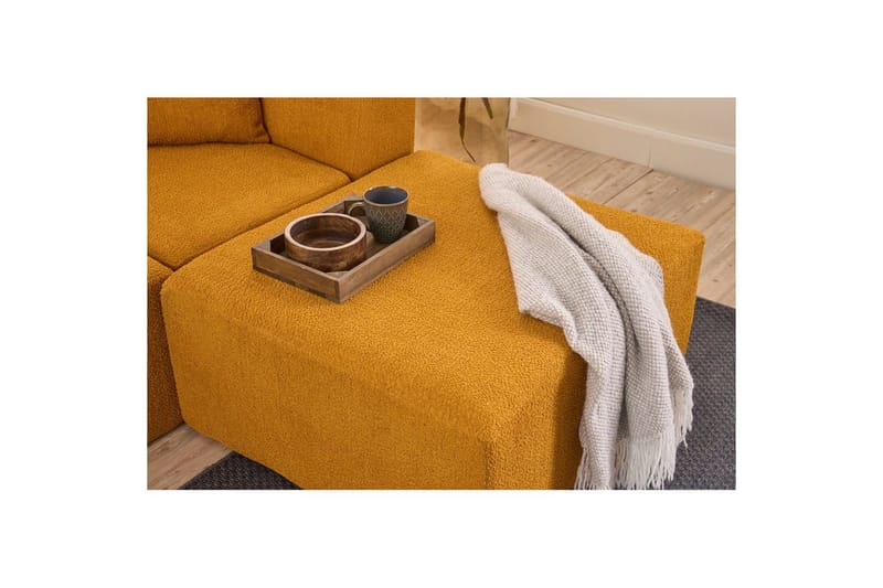 Veyno Soffa med Divan 3-sits - Orange - Möbler - Vardagsrum - Soffor - Divansoffa & schäslong