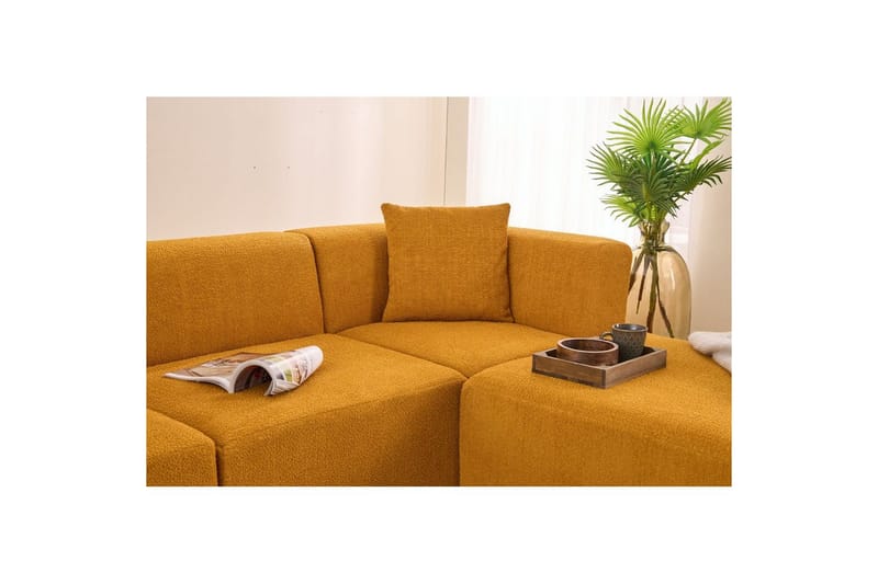Veyno Soffa med Divan 3-sits - Orange - Möbler - Vardagsrum - Soffor - Divansoffa & schäslong