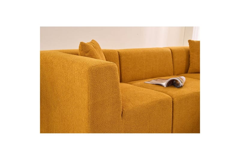 Veyno Soffa med Divan 3-sits - Orange - Möbler - Vardagsrum - Soffor - Divansoffa & schäslong