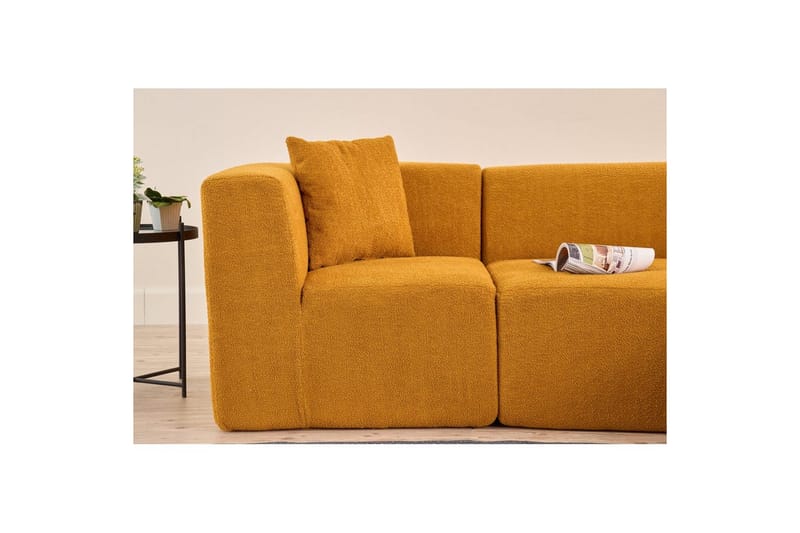 Veyno Soffa med Divan 3-sits - Orange - Möbler - Vardagsrum - Soffor - Divansoffa & schäslong
