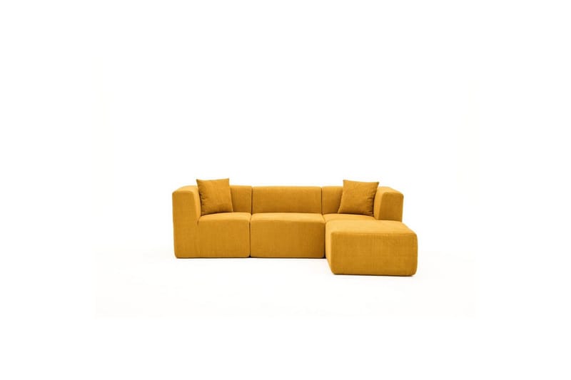Veyno Soffa med Divan 3-sits - Orange - Möbler - Vardagsrum - Soffor - Divansoffa & schäslong