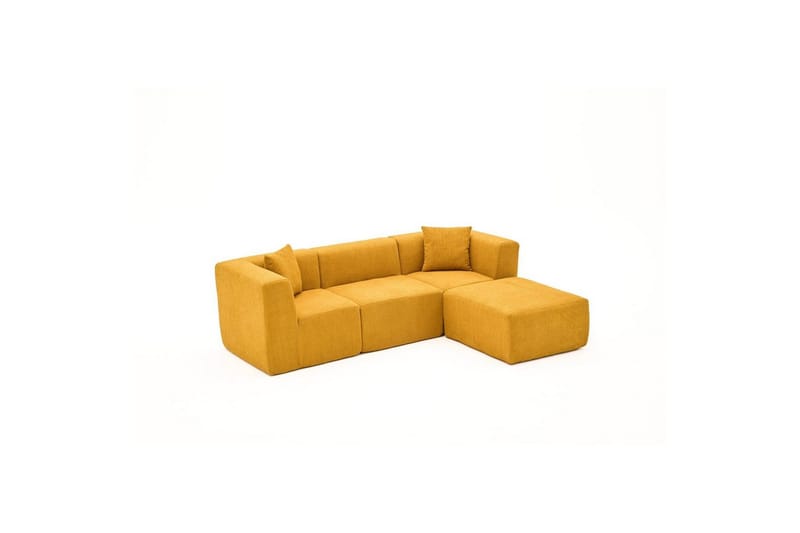 Veyno Soffa med Divan 3-sits - Orange - Möbler - Vardagsrum - Soffor - Divansoffa & schäslong