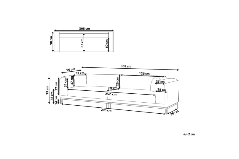 Viktorp Soffa 4-sits - Beige - Möbler - Vardagsrum - Soffor - 4-sits soffor