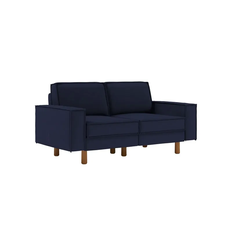 Vilsa 2-sits Soffa, Brun/Mörkblå