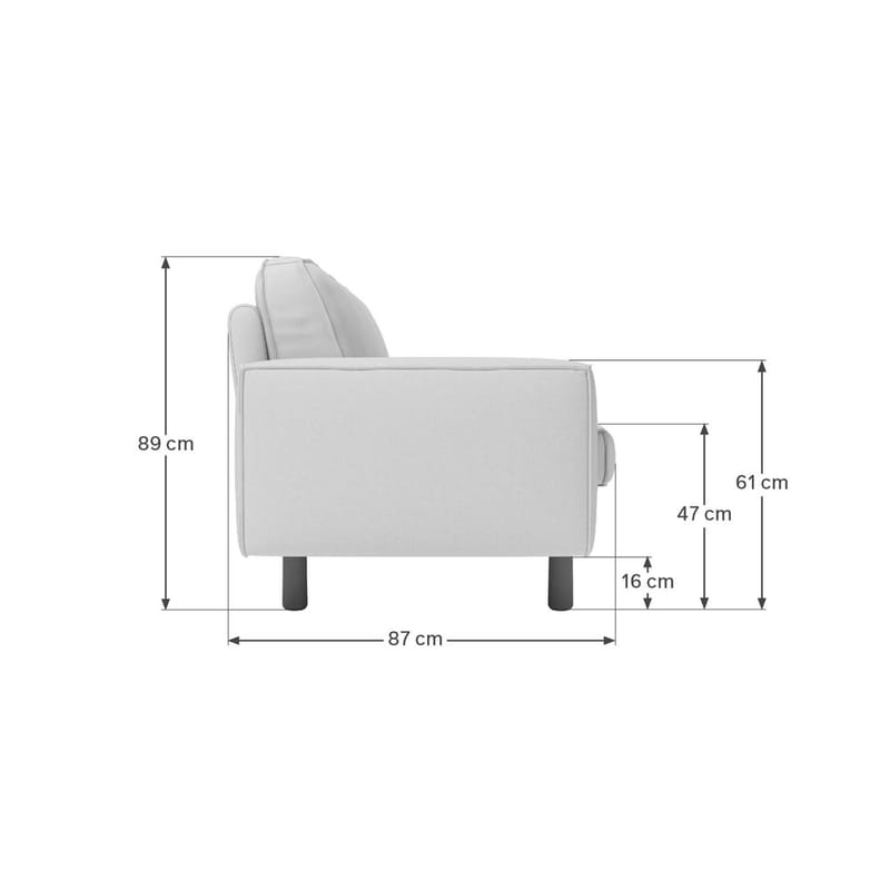 Vilsa 2-sits Soffa - Brun/Mörkgrå - Möbler - Vardagsrum - Soffor - 2-sits soffor