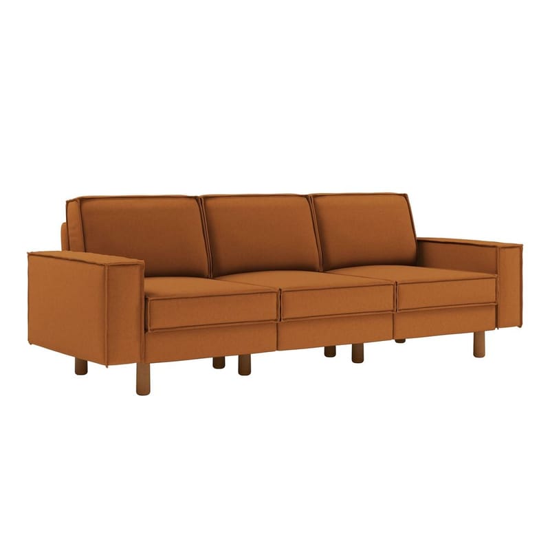 Vilsa 3-sits Soffa - Brun - Möbler - Vardagsrum - Soffor - Sammetssoffor