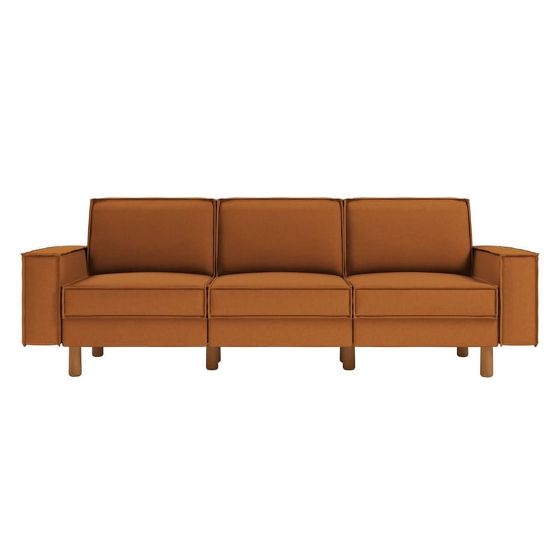 Vilsa 3-sits Soffa - Brun - Möbler - Vardagsrum - Soffor - Sammetssoffor