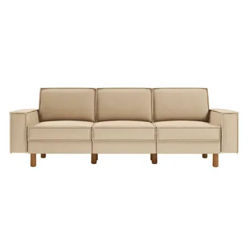 Vilsa 3-sits Soffa - Brun/Sand - Möbler - Vardagsrum - Soffor - Sammetssoffor