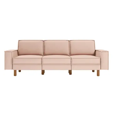 Vilsa 3-sits Soffa - Brun/Sand - Möbler - Vardagsrum - Soffor - Sammetssoffor