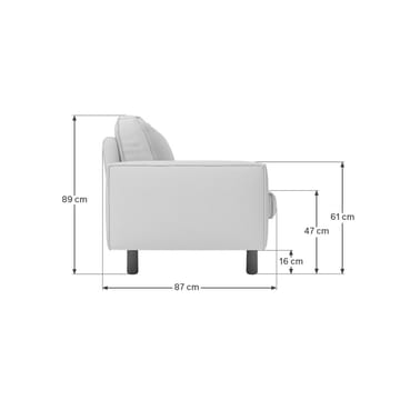 Vilsa 3-sits Soffa - Ivory - Möbler - Vardagsrum - Soffor - Sammetssoffor