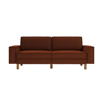 Vilsa 3-sits Soffa - Röd - Möbler - Vardagsrum - Soffor - Sammetssoffor