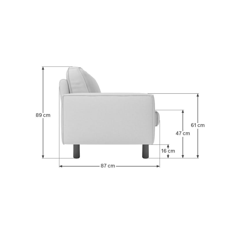 Vilsa 3-sits Soffa - Taupe - Möbler - Vardagsrum - Soffor - 3-sits soffor