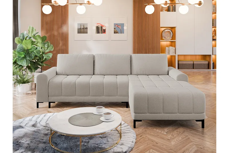 Vilshult Soffa med Divan 3-sits - Beige - Möbler - Vardagsrum - Soffor - Divansoffa & schäslong
