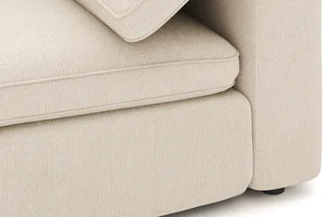 Visby 4-sits L-formad Djup Vändbar Soffa med Divan i Tyg - Beige - Möbler - Vardagsrum - Soffor - Divansoffa & schäslong