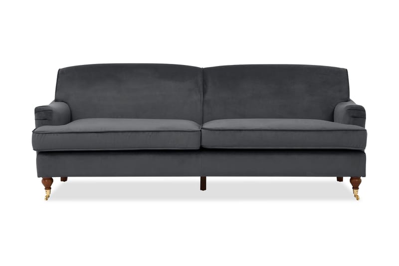 WALLACE 3-sits Soffa Grå - 3-sits soffor - Sammetssoffor