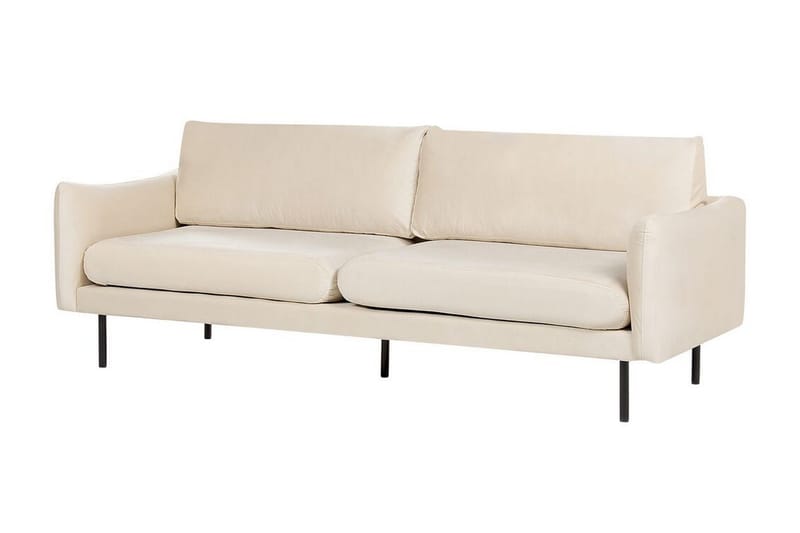 Woodal Soffa 3-sits - Beige/Svart - Möbler - Vardagsrum - Soffor - Sammetssoffor