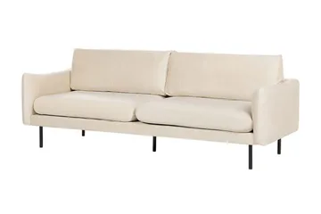 Woodal Soffa 3-sits - Beige/Svart - Möbler - Vardagsrum - Soffor - Sammetssoffor