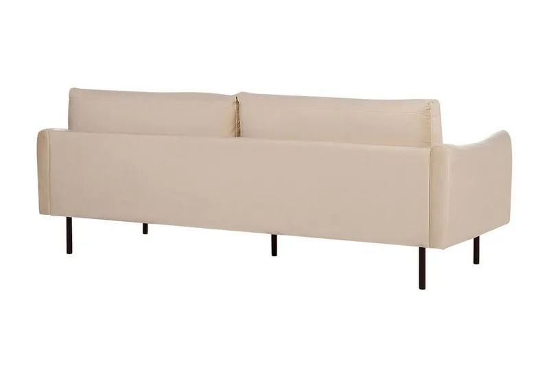Woodal Soffa 3-sits - Beige/Svart - Möbler - Vardagsrum - Soffor - Sammetssoffor