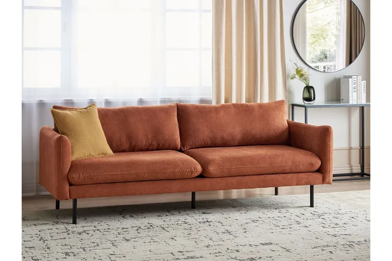 Woodal Soffa 3-sits - Brun/Svart - Möbler - Vardagsrum - Soffor - 3-sits soffor