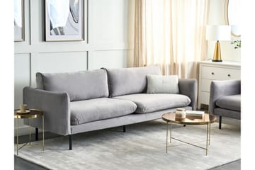 Woodal Soffa 3-sits - Grå/Svart - Möbler - Vardagsrum - Soffor - Sammetssoffor