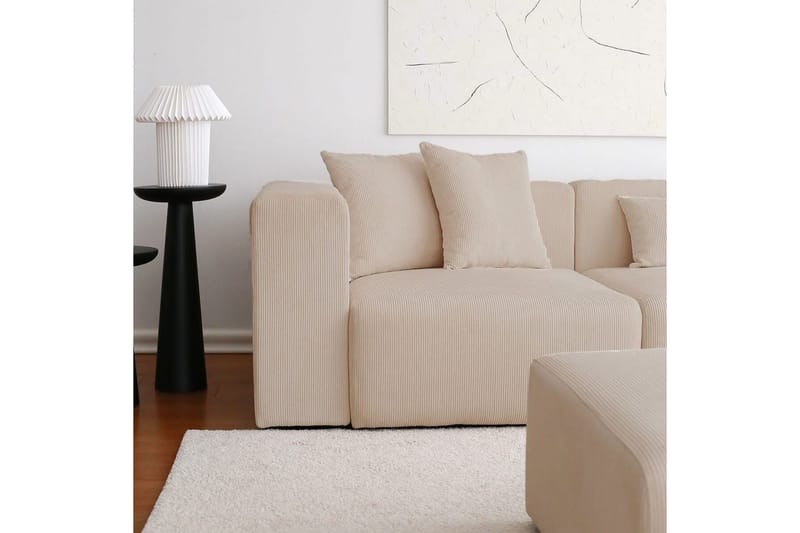 Yolo Soffa med Divan 6-sits - Beige - Möbler - Vardagsrum - Soffor - Divansoffa & schäslong