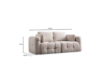 Yvara Soffa 2-sits - Beige - Möbler - Vardagsrum - Soffor - Modulsoffor - Komplett modulsoffa
