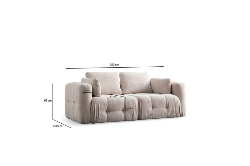 Yvara Soffa 2-sits - Beige - Möbler - Vardagsrum - Soffor - 2-sits soffor