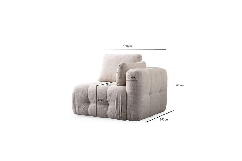 Yvara Soffa 3-sits - Beige - Möbler - Vardagsrum - Soffor - 3-sits soffor