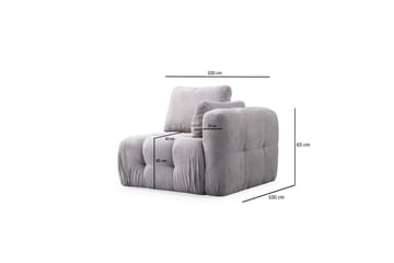Yvara Soffa 3-sits - Grå - Möbler - Vardagsrum - Soffor - Modulsoffor - Komplett modulsoffa