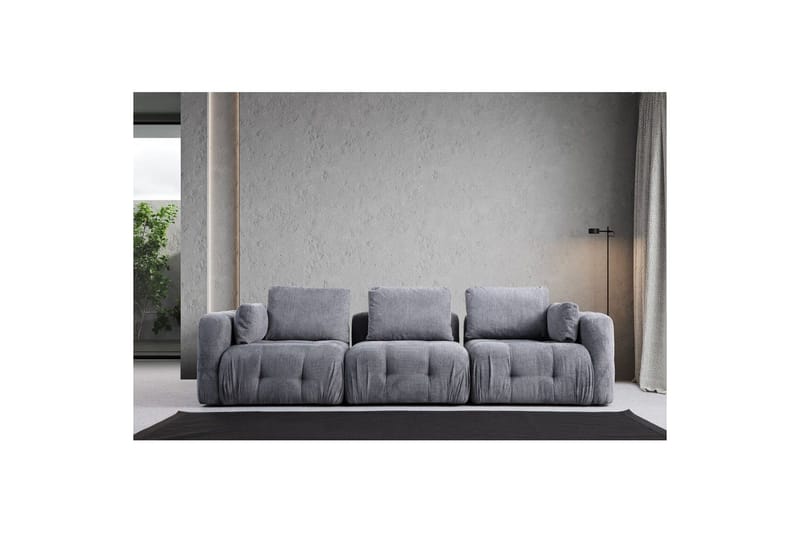 Yvara Soffa 3-sits - Grå - Möbler - Vardagsrum - Soffor - Modulsoffor - Komplett modulsoffa