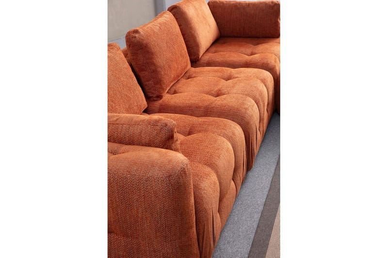 Yvara Soffa 3-sits - Orange - Möbler - Vardagsrum - Soffor - Modulsoffor - Komplett modulsoffa
